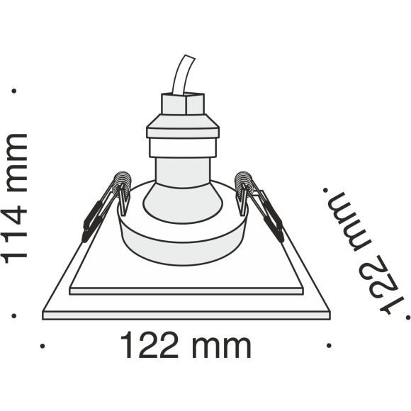 Гипсовый светильник под покраску Maytoni DL005-1-01-W Gyps Modern под лампу 1xGU10 35W Гипсовый светильник под покраску Maytoni DL005-1-01-W Gyps Modern под лампу 1xGU10 35W