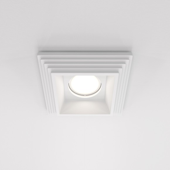 Гипсовый светильник под покраску Maytoni DL005-1-01-W Gyps Modern под лампу 1xGU10 35W Гипсовый светильник под покраску Maytoni DL005-1-01-W Gyps Modern под лампу 1xGU10 35W