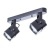 Спот настенный Arte Lamp A1315PL-2BK MISAM под лампы 2xGU10 50W