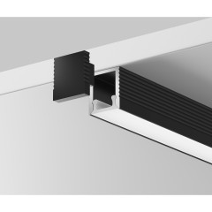 Алюминиевый профиль накладной 8x9 (Черный, 2 м), ALM-0809-B-2M 631002