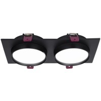 4648-2C, врезной светильник, L215xW108xH37, cutout:L186xW92, 2xGX53LEDx15W, IP20, excluded