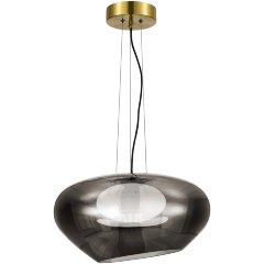 SL6019.313.01 Светильник подвесной ST-Luce Латунь/Дымчатый, Белый LED 1*20W 3000K FORAY SL6019.313.01 Светильник подвесной ST-Luce Латунь/Дымчатый, Белый LED 1*20W 3000K FORAY