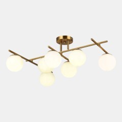 SLE1195-302-07 Светильник потолочный Латунь/Белый E14 7*40W SIERRA SLE1195-302-07 Светильник потолочный Латунь/Белый E14 7*40W SIERRA