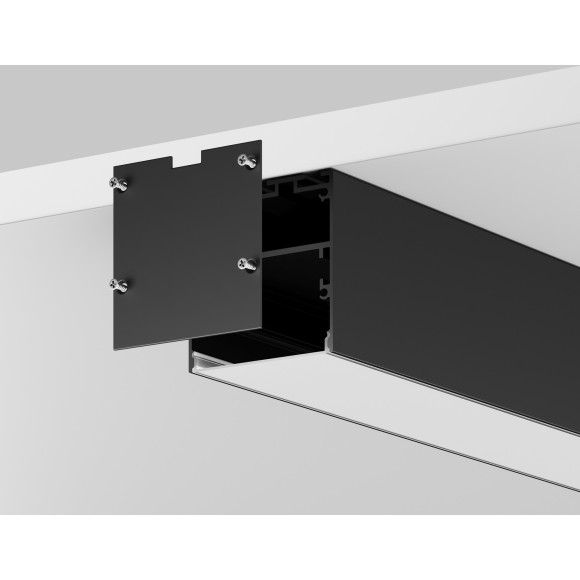 Комплект заглушек (для профиля 50×50) 2 шт., ALM-5050T-B-EC 642047