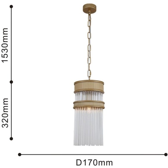 Подвесной светильник Turris 4200-1P
