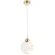 CIELO SP3W LED GOLD 0372/201 Crystal Lux Подвесной светильник золотого цвета, LED 3 Вт, 3000 К, 300 Лм, CRI 80, стеклянный рассеиватель, IP20, 220 В