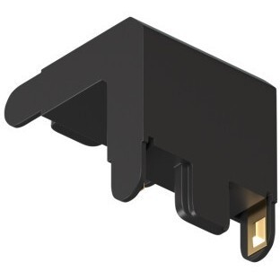 Соединитель угловой 90°, стена–потолок, для треков Air, серия Base, пластик, чёрный