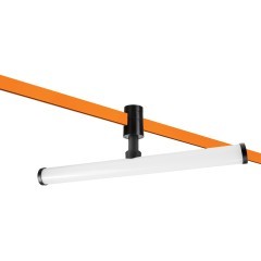 270447 Черный светодиодный линейный поворотный трековый светильник 48V 10Вт 880Лм CRI90 4000K 130° Due Hermes Lightstar