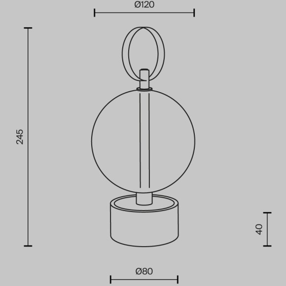 Настольная лампа с аккумулятором и сенсорным диммированием Maytoni MOD478RL-L3B3K Настольная лампа с аккумулятором и сенсорным диммированием Maytoni MOD478RL-L3B3K