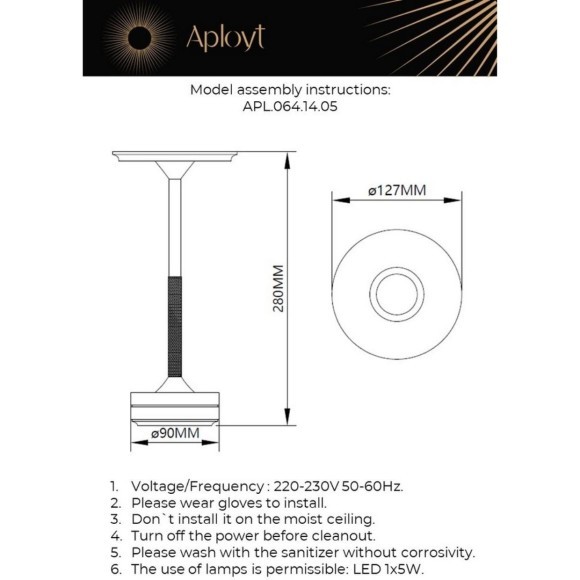 Настольная лампа APL.064.14.05