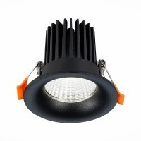 ST703.438.10 Св-к встр. Черный LED 1*10W 3000K 900Lm Ra90 38° IP20 D85xH75 170-240V Встраиваемые светильники
