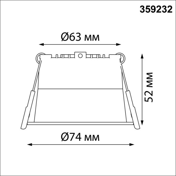 Светильник встраиваемый светодиодный Novotech LED 6W 220V 360Лм 3000К TRAN 359232 Светильник встраиваемый светодиодный Novotech LED 6W 220V 360Лм 3000К TRAN 359232