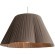 FR2056PL-01BR Подвесной светильник латунный с коричневым тканевым плафоном Freya Sylvia
