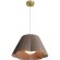 FR2056PL-01BR Подвесной светильник латунный с коричневым тканевым плафоном Freya Sylvia