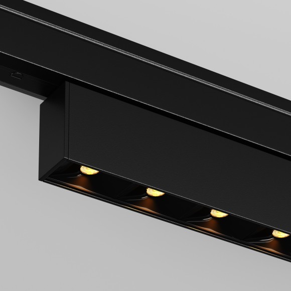 TR193-1-10W2.7K-M-B Ультратонкий трековый диммируемый по TRIAC 0/1-10V магнитный светодиодный светильник Maytoni Levity CRI90+ 2700К 430Лм 30° 10Вт