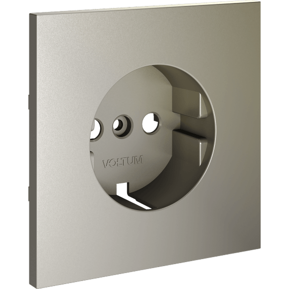 Накладка для розетки с заземлением, S70 (шелк)