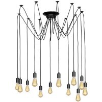 Люстра паук Lussole LSP-8174 SHIRLEY IP21 под лампы 12xE27 720W