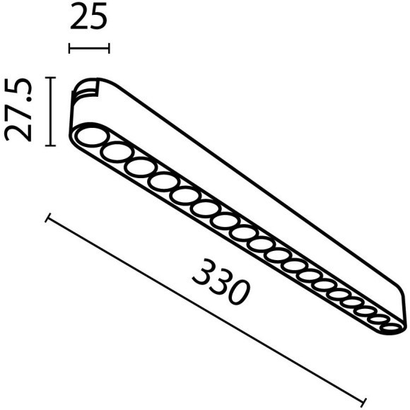 TR082-1-18W4K-M-W Трековый магнитный светодиодный светильник Maytoni Radity 48V CRI90+ 4000К 1850Лм 36° 16Вт TR082-1-18W4K-M-W Трековый магнитный светодиодный светильник Maytoni Radity 48V CRI90+ 4000К 1850Лм 36° 16Вт