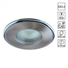 Встраиваемый светильник IP65 GX5.3 50W Novotech AQUA 369302 Встраиваемый светильник IP65 GX5.3 50W Novotech AQUA 369302