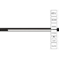 A7285PL-1BK Трековый магнитный светодиодный светильник Arte Lamp Optima CRI90+ 3000К 1450Лм 120° 30Вт