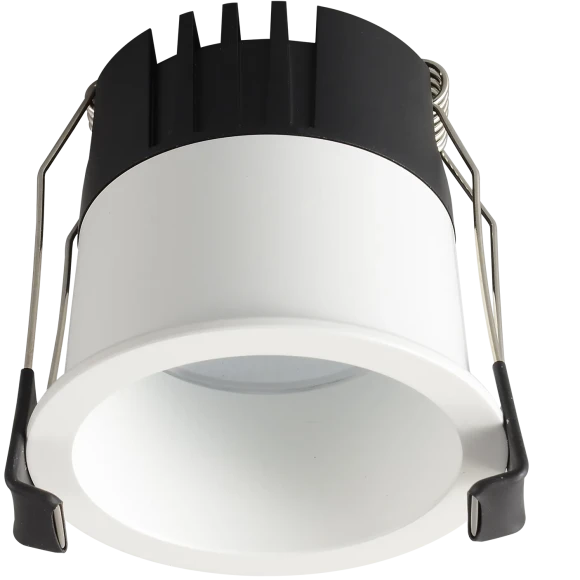 Crystal Lux CLT 082C1 WH 4000K 1400/002 Белый круглый точечный встраиваемый потолочный светильник нейтрального света LED 12Вт 1080Лм 4000К 24° UGR<17 CRI90 R9 75+ IP20 220V