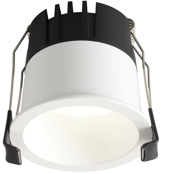 Crystal Lux CLT 082C1 WH 4000K 1400/002 Белый круглый точечный встраиваемый потолочный светильник нейтрального света LED 12Вт 1080Лм 4000К 24° UGR<17 CRI90 R9 75+ IP20 220V