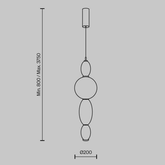 Подвесной светильник Maytoni MOD297PL-L12BS3K Подвесной светильник Maytoni MOD297PL-L12BS3K
