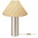 Freya Zoe FR5632TL-01N Современный настольный светильник с доп. сенсорным выключателем на основании, лампа 1xE27 до 60 Вт, основание металл цвета никель и коричневый тканевый абажур