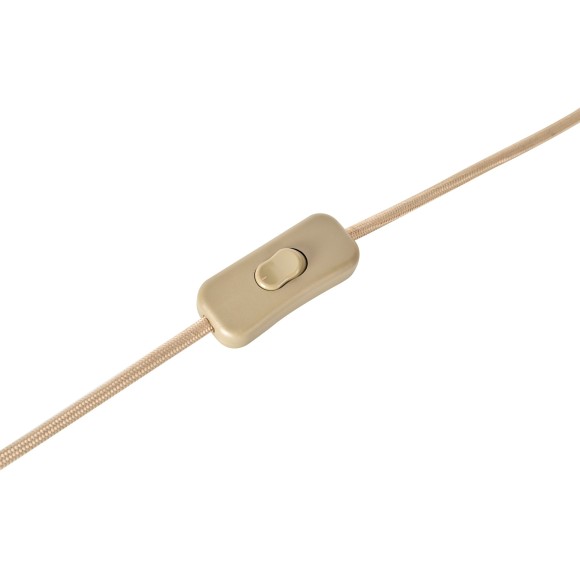 Freya Zoe FR5632TL-01N Современный настольный светильник с доп. сенсорным выключателем на основании, лампа 1xE27 до 60 Вт, основание металл цвета никель и коричневый тканевый абажур