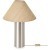 Freya Zoe FR5632TL-01N Современный настольный светильник с доп. сенсорным выключателем на основании, лампа 1xE27 до 60 Вт, основание металл цвета никель и коричневый тканевый абажур