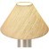 Freya Zoe FR5632TL-01N Современный настольный светильник с доп. сенсорным выключателем на основании, лампа 1xE27 до 60 Вт, основание металл цвета никель и коричневый тканевый абажур