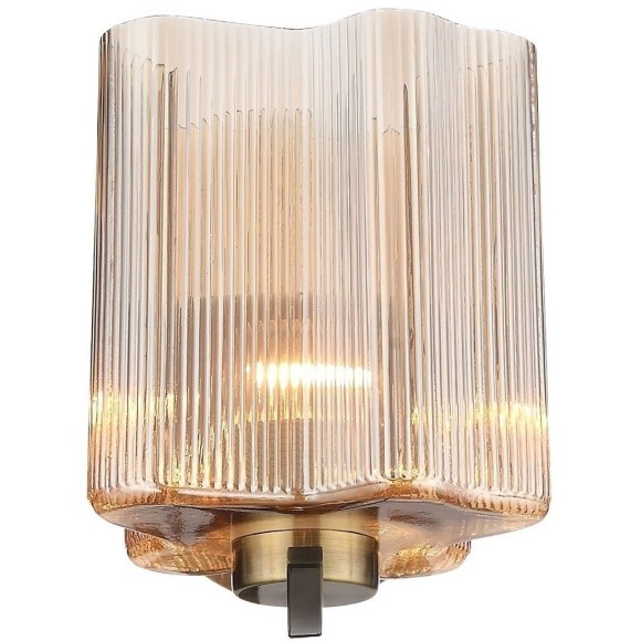 SL117.301.01 Бра ST-Luce Бронзовый/Янтарный E27 1*60W ONDE