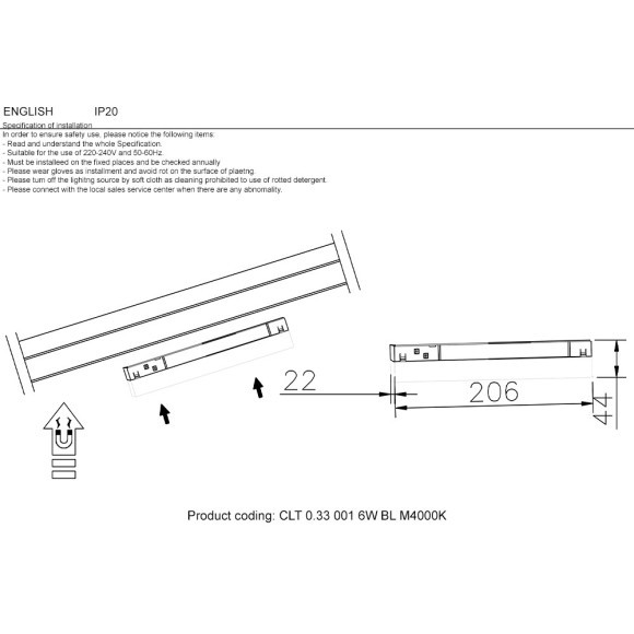 CLT 0.33 001 6W BL M3000K Трековый магнитный светодиодный светильник Crystallux Space 48V CRI90+ 3000К 390Лм 120° 6W CLT 0.33 001 6W BL M3000K Трековый магнитный светодиодный светильник Crystallux Space 48V CRI90+ 3000К 390Лм 120° 6W