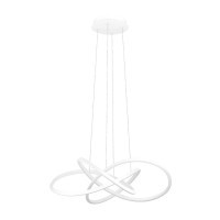 390527 EGLO RIAZA Светодиодный подвес с регулировкой цветовой температуры диммируемый по TRIAC, 48.7Вт, 9300Лм, 2700-6500K, алюминий, сталь, белый