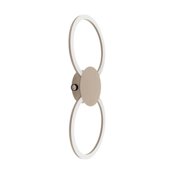 902127 VENTICELLO VENTICELLO 1 Светодиодный настенно-потолочный светильник 20Вт 2400Лм 3000К алюминий песочный белый