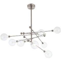 SL377.302.08 Люстра потолочная ST-Luce Никель/Прозрачный LED 8*4,5W 3000K GIACIO SL377.302.08 Люстра потолочная ST-Luce Никель/Прозрачный LED 8*4,5W 3000K GIACIO