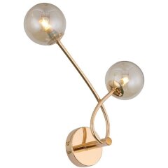 SL435.201.02 Бра ST-Luce Золотистый/Коньячный G9 2*3W PARLLAONE SL435.201.02 Бра ST-Luce Золотистый/Коньячный G9 2*3W PARLLAONE