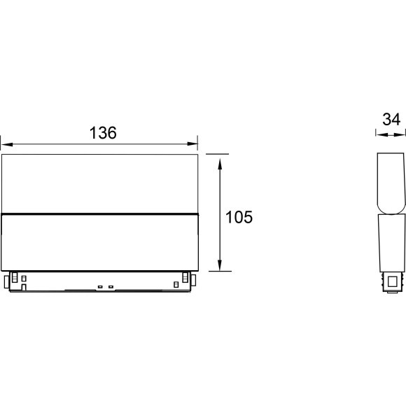 TR075-2-10W3K-B Трековый магнитный светодиодный светильник Maytoni Gravity CRI90+ 3000К 804Лм 120° 10Вт