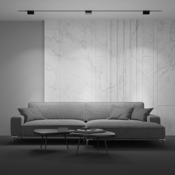 TR075-2-10W3K-B Трековый магнитный светодиодный светильник Maytoni Gravity CRI90+ 3000К 804Лм 120° 10Вт