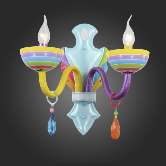 SL672.781.02 Бра ST-Luce Разноцветный/Разноцветный E14 2*40W ORNATO