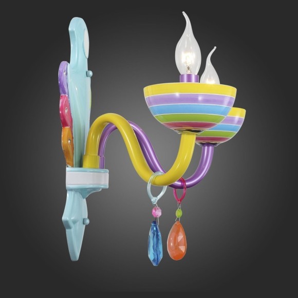 SL672.781.02 Бра ST-Luce Разноцветный/Разноцветный E14 2*40W ORNATO