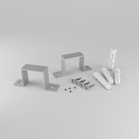 Комплект крепления для встроенного монтажа радиусного профиля 2шт. ALM-3535R-4MT