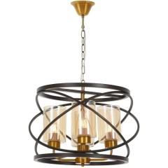 Подвесная люстра LDP 8004-4 BK+MD Подвесная люстра LDP 8004-4 BK+MD