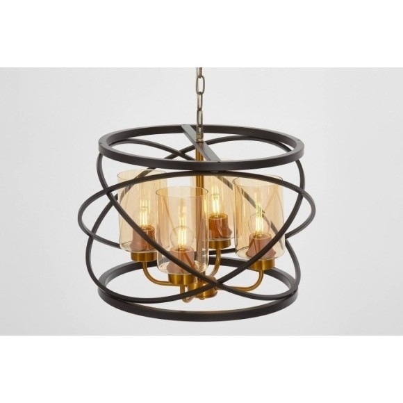 Подвесная люстра LDP 8004-4 BK+MD Подвесная люстра LDP 8004-4 BK+MD