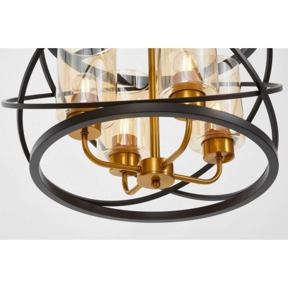 Подвесная люстра LDP 8004-4 BK+MD Подвесная люстра LDP 8004-4 BK+MD