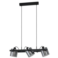 43606 Подвесной потолочный светильник (люстра) HORNWOOD 2, 3Х40W, E27, L780, B150, H1100, сталь/дере 43606 Подвесной потолочный светильник (люстра) HORNWOOD 2, 3Х40W, E27, L780, B150, H1100, сталь/дере