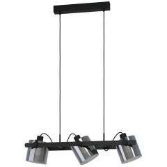 43606 Подвесной потолочный светильник (люстра) HORNWOOD 2, 3Х40W, E27, L780, B150, H1100, сталь/дере