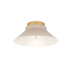 900736 Потолочный светильник MOHARRAS, 1X40W (E27), H160, ?400, дерево, коричневый / сталь, песочный 900736 Потолочный светильник MOHARRAS, 1X40W (E27), H160, ?400, дерево, коричневый / сталь, песочный