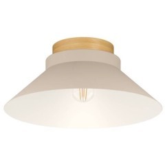 900736 Потолочный светильник MOHARRAS, 1X40W (E27), H160, ?400, дерево, коричневый / сталь, песочный 900736 Потолочный светильник MOHARRAS, 1X40W (E27), H160, ?400, дерево, коричневый / сталь, песочный