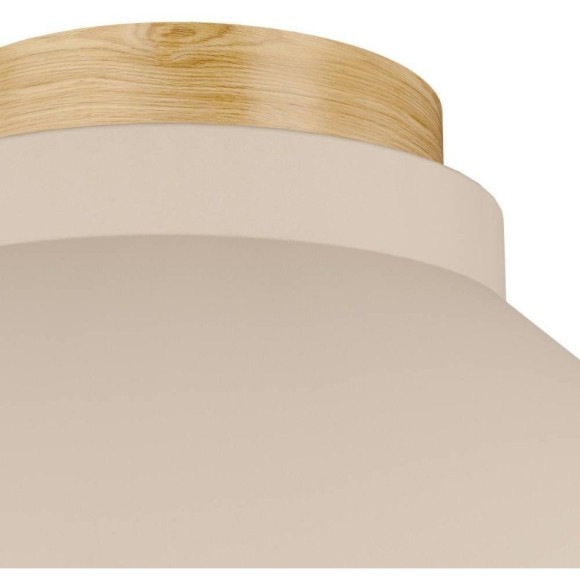 900736 Потолочный светильник MOHARRAS, 1X40W (E27), H160, ?400, дерево, коричневый / сталь, песочный 900736 Потолочный светильник MOHARRAS, 1X40W (E27), H160, ?400, дерево, коричневый / сталь, песочный